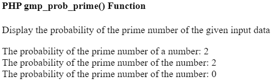 PHP gmp_prob_prime()函数