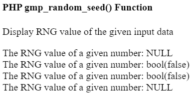 PHP gmp_random_seed() 函数