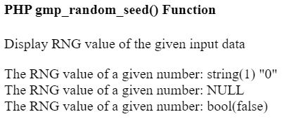 PHP gmp_random_seed() 函数