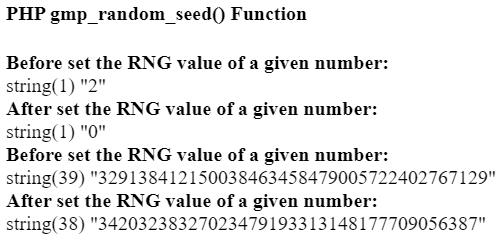 PHP gmp_random_seed() 函数