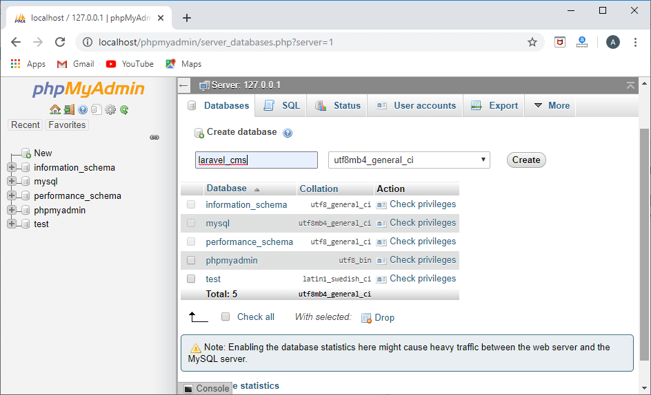 Laravel 迁移结构