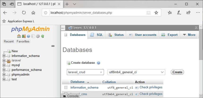 Laravel 增删改查