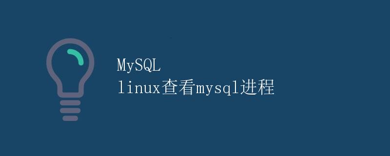 MySQL linux查看mysql进程