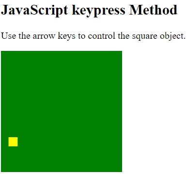 JavaScript 键盘事件