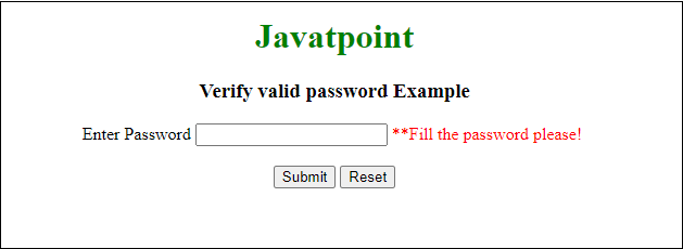 JavaScript 确认密码的验证