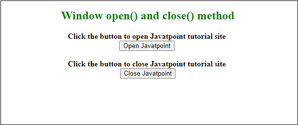 JavaScript Window open方法