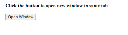 JavaScript Window open方法