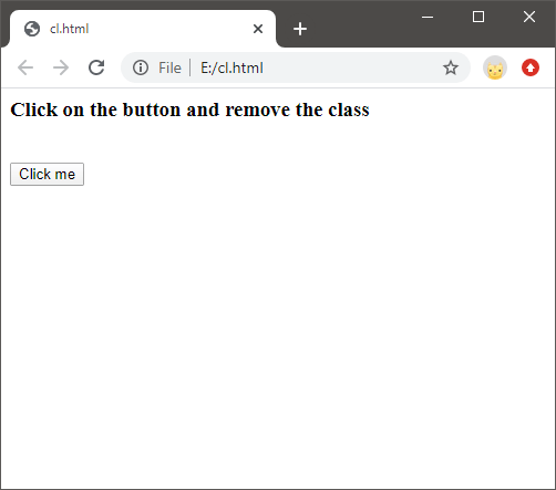 JavaScript classList属性