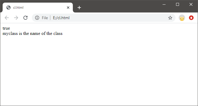 JavaScript classList属性