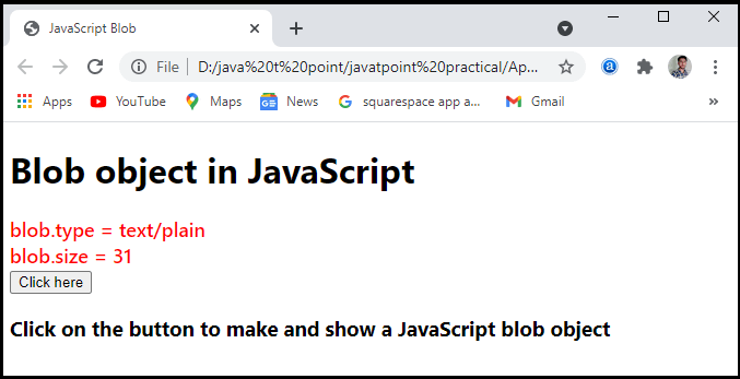 JavaScript Blob