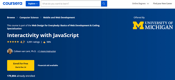 JavaScript 认证免费