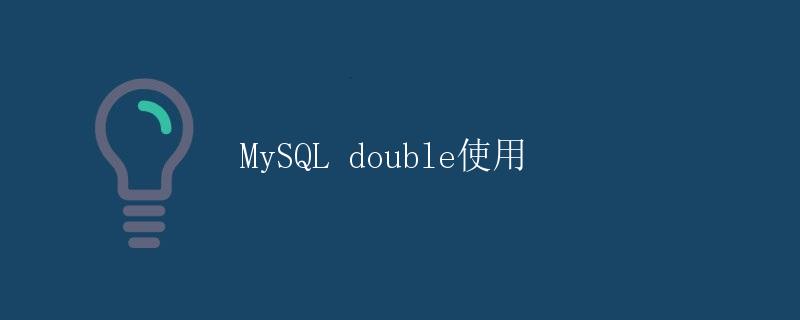 MySQL double使用