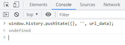 Javascript history.pushState() 方法