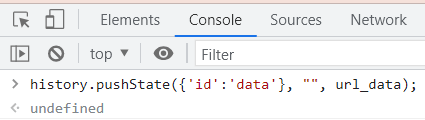Javascript history.pushState() 方法