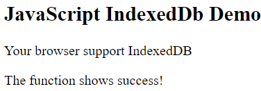 JavaScript indexedDB