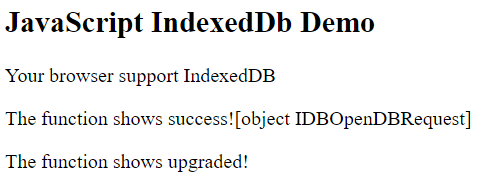 JavaScript indexedDB