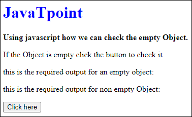 JavaScript 如何检查空对象