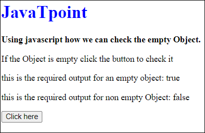 JavaScript 如何检查空对象