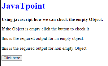 JavaScript 如何检查空对象