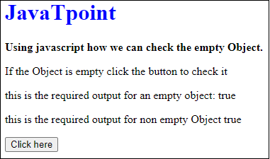 JavaScript 如何检查空对象