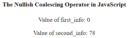 JavaScript Nullish Coalescing 运算符