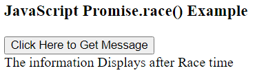 JavaScript Promise.race()静态方法