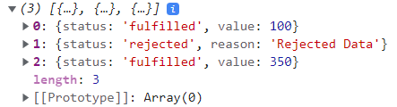 JavaScript Promise.allSettled() 方法