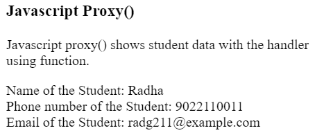 JavaScript Proxy代理