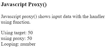 JavaScript Proxy代理