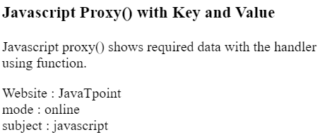 JavaScript Proxy代理