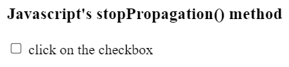 JavaScript preventDefault()和stopPropagation()方法的区别