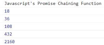 JavaScript promise chaining