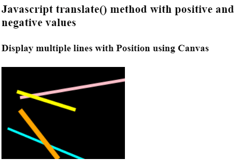 Javascript translate()方法