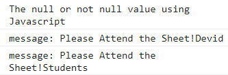 JavaScript Null的概述