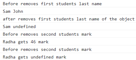 JavaScript 如何从对象中删除键值对