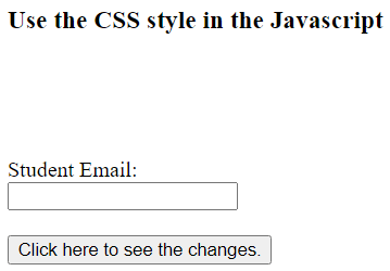 Javascript 如何使用CSS样式