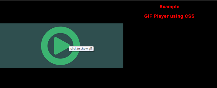 使用CSS和JS的GIF播放器