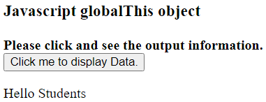 JavaScript globalThis 对象