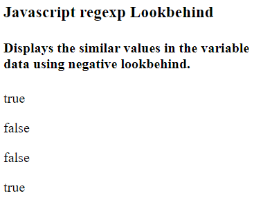 Javascript 正则表达式的Lookbehind