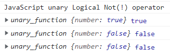 JavaScript 一元运算符