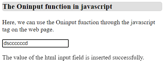 Javascript oninput函数