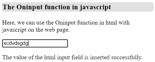 Javascript oninput函数