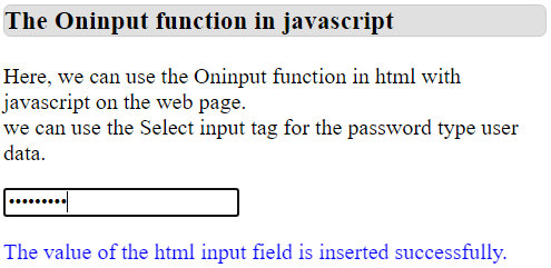 Javascript oninput函数