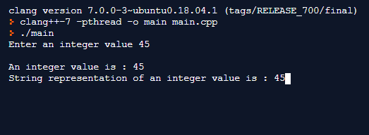 C++ 整数转字符串