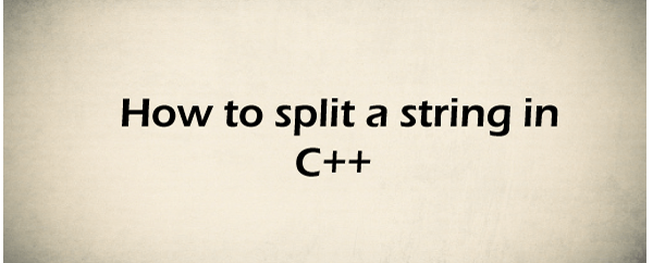 C++ 如何拆分字符串