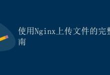 使用Nginx上传文件的完整指南|极客笔记