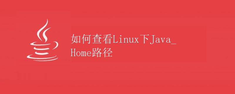 如何查看Linux下Java_Home路径