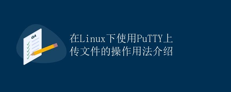 在Linux下使用PuTTY上传文件的操作用法介绍