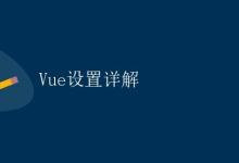 Vue设置详解|极客笔记