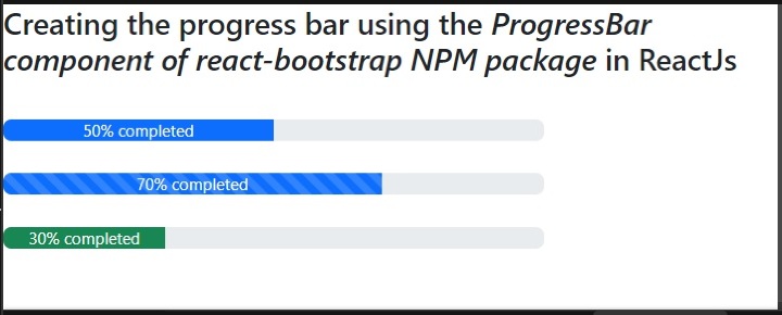 如何在ReactJS中创建进度条